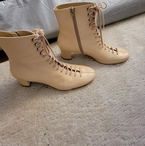 Tan leather jonak boots, sz 39 (worn 3 times)